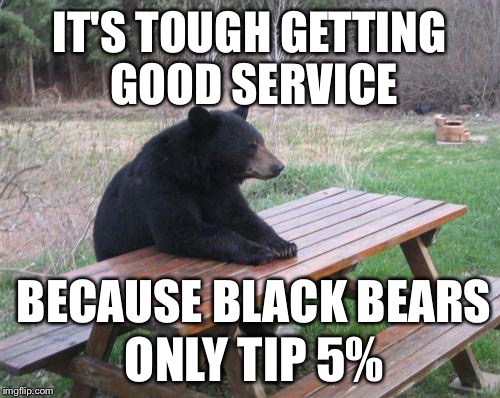 Its Touch Getting Good Black Bear Meme