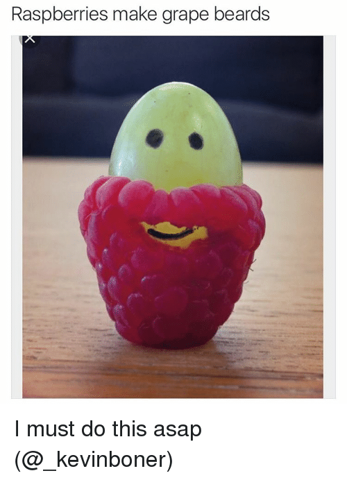 Raspberries Make Grape Beards Grape Meme