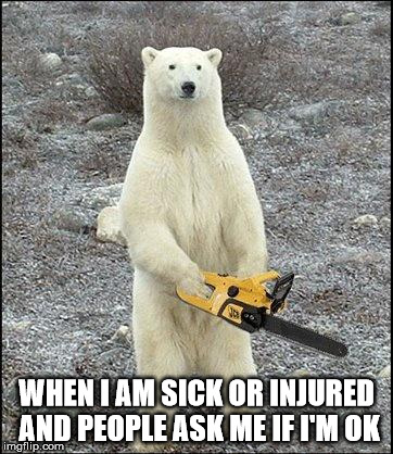 When I Am Sick Or Bear Meme